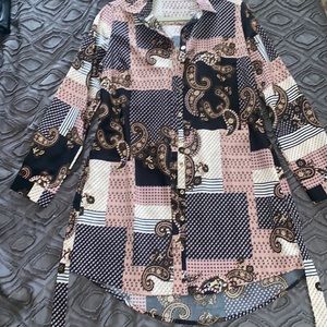 Paisley shirt Dress